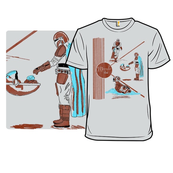 Star Wars Other - NWT Star Wars Mandalorian Retro 100% cotton tee M
